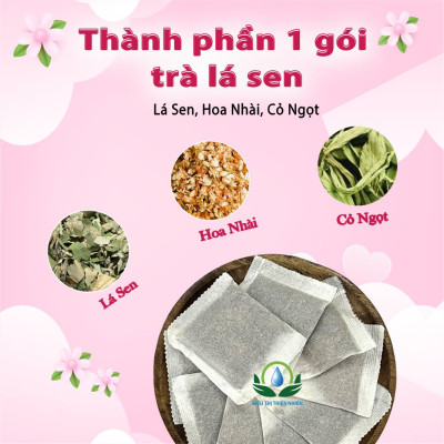 Đặc Sản Đồng Tháp - Trà Lá Sen Siêu Thị Thiên Nhiên - 1 hộp 30 túi lọc - OCOP 4 SAO