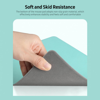 Tấm lót chuột bằng da Chống thấm nước & chống bẩn  chống trơn trượt Thiết kế đơn giản Mềm mại 