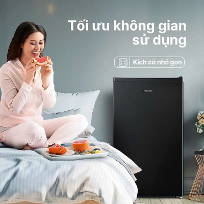 Tủ Lạnh Mini Hisense 94 Lít HR09DB Làm Lạnh Nhanh, Tiết Kiệm Điện, Bảo Hành Chính Hãng 24 Tháng - Hàng Chính Hãng