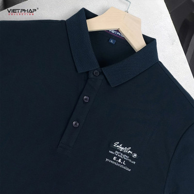 Áo Polo Nam VIỆT PHÁP Form Basic Chất liệu Cotton Pique co giãn thấm hút mồ hồi tốt 2A004