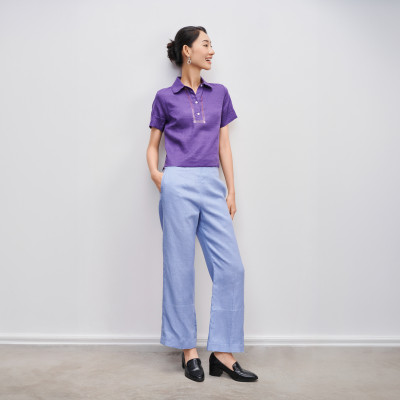 Áo Rua Rút Chỉ Linen Tơ TOP195LIMITED thời trang thiết kế Hity