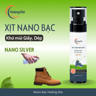 Xịt Khử Mùi Khử Khuẩn Giày Dép Nano Bạc Hoàng Gia HGshop 100ml Bảo Vệ SK Giảm Hôi Chân