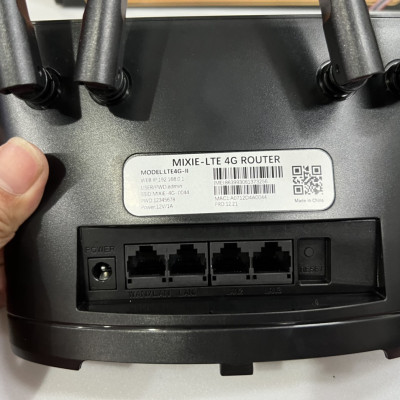 Phát wifi từ sim 4G MIXIE LTE4G hỗ trợ 32 user phát sóng cực xa - nguồn trực tiếp 12V (Đen) HÀNG NHẬP KHẨU