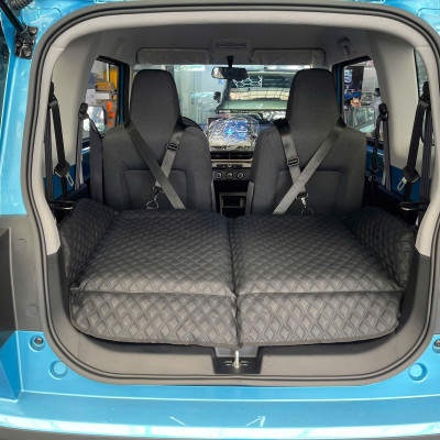 [HCM] NỆM GẤP GỌN CHO VF3, Đệm Lót Hàng Ghế Sau Xe Ô Tô VF3 | Dày Dặn, Nằm Êm Ái, Thiết Kế Da 3D Chống Nóng