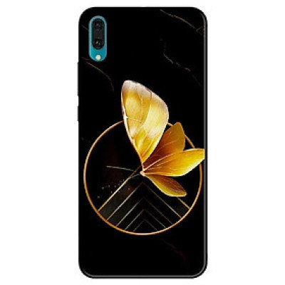 Ốp lưng dành cho Huawei Y7 Pro (2019) mẫu Vòng Tròn Bướm Vàng