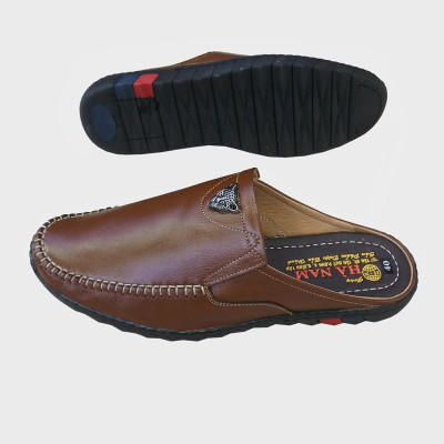 Dép Bít Mũi Nam HÀ NAM Da Bò Thật Cao Cấp GSB20119