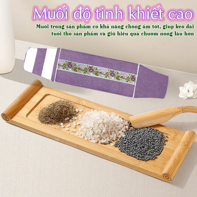Túi Chườm Nóng Bằng Muối Ngải Cứu Nikio NK-202 - Dòng Cao Cấp Có Khóa Dán, Cải Thiện Giảm Đau Mỏi Lưng Cổ Vai Bụng Kinh