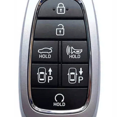 Bao da ép phom Handmade chìa khóa xe ô tô Hyundai TUCSON SANTAFE 7 nút bấm da bò thât giá tận xưởng (có bán sỉ) - hàng chính hãng