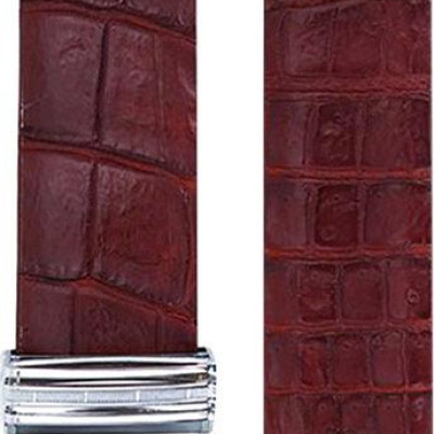 Thắt Lưng Nam Da Cá Sấu Nguyên Con Bụng Bản Lớn Huy Hoàng HT4749 - Nâu Đỏ