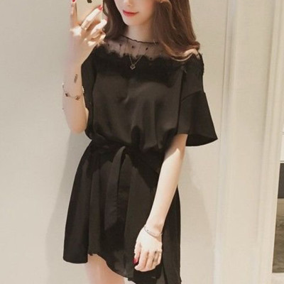 Đầm suông nữ ngắn tay Da11