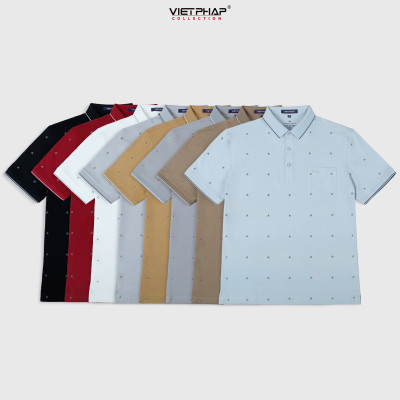 Áo Polo Nam VIỆT PHÁP Form Luxury - Thun 4 Chiều Lạnh , lịch lãm, sang trọng 36549