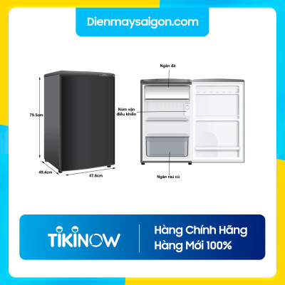 Tủ lạnh Aqua 90 lít AQR-D99FA(BS)