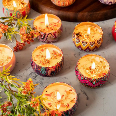 Sáp Nến Thơm Đốt Phòng/Nến Hoa Thơm Hoa Khô Thiên Nhiên An Toàn Cho Sức Khỏe PaKaSa - Chính hãng