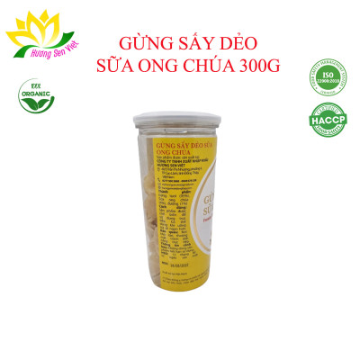 GỪNG SẤY DẺO SỮA ONG CHÚA 300G - HƯƠNG SEN VIỆT