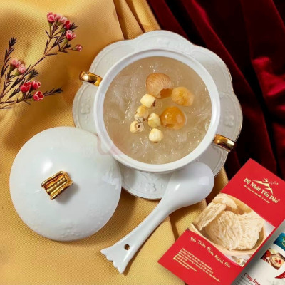 Yến Khánh Hòa -  Yến Sợi Cao Cấp [Hộp 10g] - Đệ Nhất Yến Đảo - Tăng cường sức đề kháng - Bổ sung dinh dưỡng cho mẹ bầu - Đẹp da - Chống lão hóa - Bổ phổi - Hỗ trợ điều trị ung thư - Hỗ trợ sinh lý nam nử