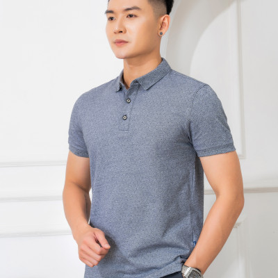 Áo phông nam dệt Aligro màu xám vừa ALGPLO44