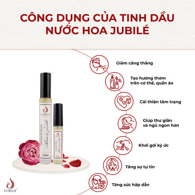 Vs by Jubilé - Tinh dầu nước hoa Pháp nữ Dạng lăn 12ml Thơm Lâu, Sang Trọng, Quyến Rũ