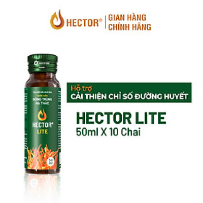 Nước Nấm Đông trùng hạ thảo Hector Lite hỗ trợ cải thiện chỉ số đường huyết