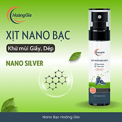 Xịt Khử Mùi Khử Khuẩn Giày Dép Nano Bạc Hoàng Gia HGshop 100ml Bảo Vệ SK Giảm Hôi Chân