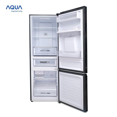 [Freeship toàn quốc - Bảo hành chính hãng 2 năm] Tủ lạnh ngăn đông dưới Aqua 320 Lít AQR-B379MA(WGB) - Hàng chính hãng