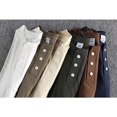 Áo thun cổ trụ 300G phong cách Retro_dã ngoại