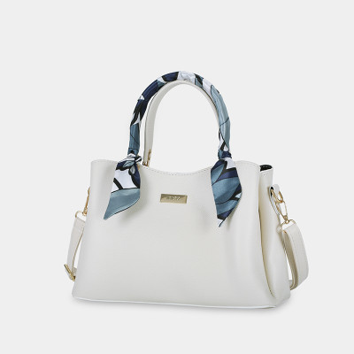 Túi Xách Nữ Công Sở Sang Chảnh IDIGO FB2-5055, Túi Đeo Chéo Thời Trang Phối Khăn Lụa Đi Tiệc Cao Cấp