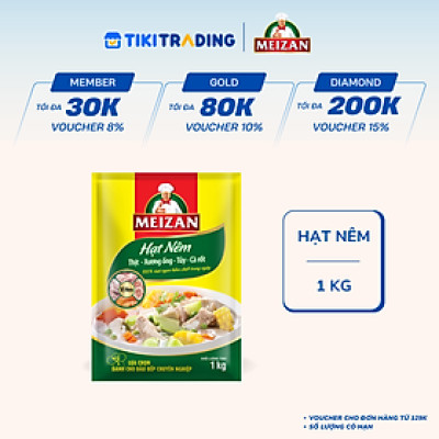 Hạt nêm Meizan Thịt, Xương Ống, Tủy, Cà Rốt - Vị heo