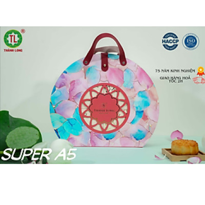 Hộp bánh trung thu 4 bánh 1 trứng 150g - Combo Super A5 - Thành Long (600g) - VIỆT NAM