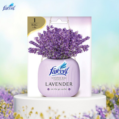 Túi thơm tủ quần áo khử mùi, chống ẩm mốc Farcent (Hương Ban Mai / Hoa Hồng / Hoa Oải Hương) 10g