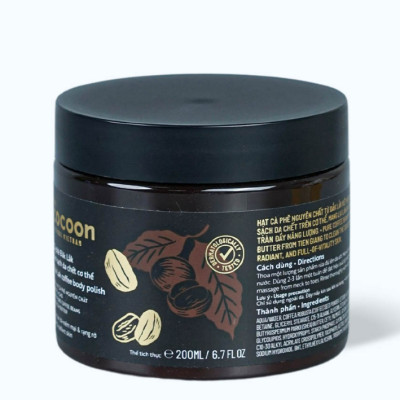 Tẩy Da Chết COCOON Giúp Làm Sạch Da Chết Cơ Thể (hũ 200ml)