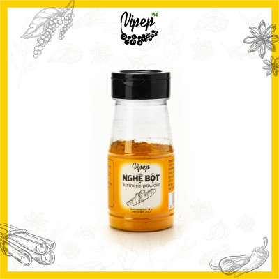 Nghệ Bột Tự Nhiên Vipep Hũ Nhựa 35g - Gia vị Vipep