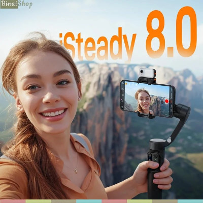 Hohem Isteady V3 - Gimbal Chống Rung Kiêm Gậy Selfie Cho Smartphone, Tích Hợp AI, Điều Khiển Từ Xa, Tải Trọng 300g - Hàng chính hãng