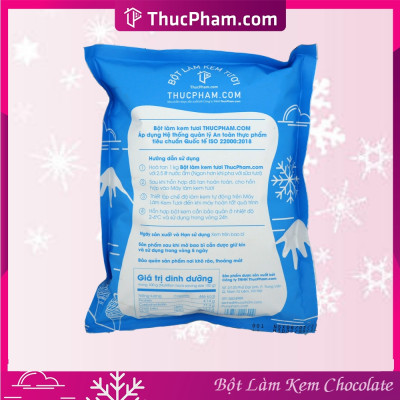 [ĂN BAO GHIỀN❤️] Bột Làm Kem Tươi THUCPHAM.COM Vị Chocolate 1kg - Công Thức Độc Quyền Hương Vị Mới, Không Gắt, Không Hắc