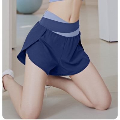 Quần Đùi Nhanh Khô Thoáng Khí Tập Thể Dục Chạy Bộ Cho Nữ Lưng Cao