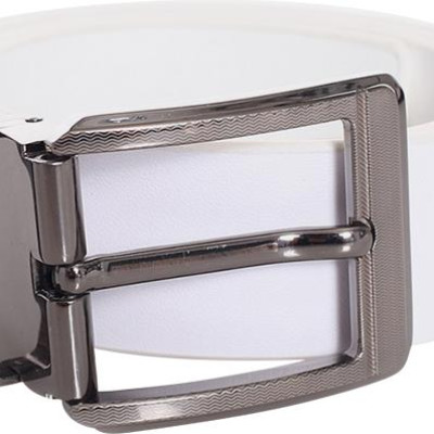 Thắt Lưng Nam Da Bò Đầu Kim Huy Hoàng HT4107 (120 x 4 cm) - Trắng