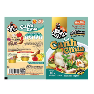 Combo 5 Gói Sốt Canh Chua Ông Chà Và 90gr (Sweet & Sour Fish Soup Base)