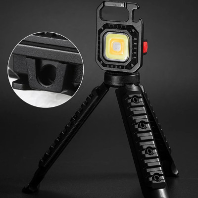 Đèn LED Mini Móc Khóa Siêu Sáng Tiện Dụng PaKaSa, Đèn Pin COB Dã Ngoại Thường Ngày, Sạc TYPE-C Tiện Dụng Dung Lượng PIN 500mAh- HÀNG CHÍNH HÃNG