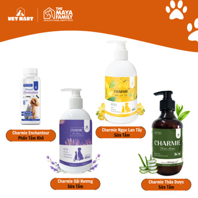 Phấn Tắm Khô Charmie Enchanteur Cho Thú Cưng Có Da Nhạy Cảm 100gr - Fivevet