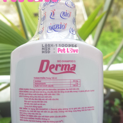 Combo 10 Bio Derma (chai 200ml) - sữa tắm phòng trị ghẻ và nấm da trên chó