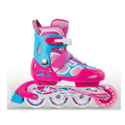 [Tặng Bảo Vệ Hoặc Túi] Giày Patin Trẻ Em Cougar 835LSG, Bánh Đầu Có Đèn Phát Sáng, Có Nút Chỉnh Size