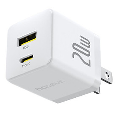 Củ sạc nhanh Baseus Palm Fast Charger C+U 20W P10111609113-00- hàng chính hãng