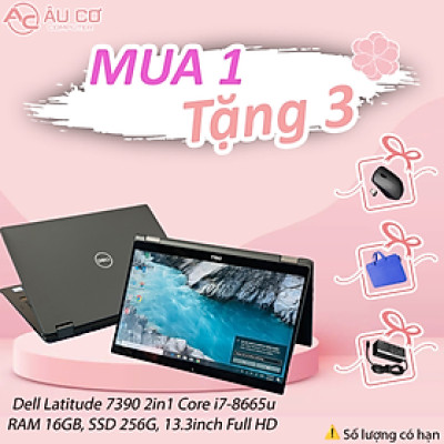 Dell Latitude 7390 2in1 | Core i7, RAM 16GB, SSD 512G, 13.3inch Full HD, màn cảm ứng - Hàng chính hãng