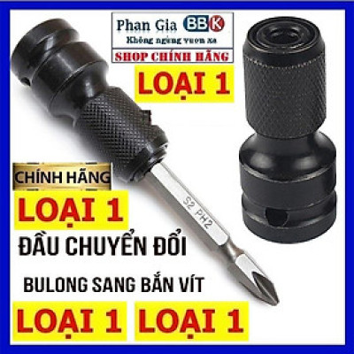 Đầu Chuyển Bulong 1/2 Sang Bắn Vít Lục Giác - Dùng cho máy siết bulong chuyển sang bắn vít