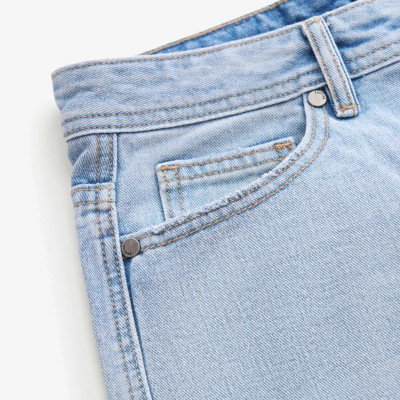 Quần short jean nam màu Xanh nhạt Form Straight - RT 10S25DPS001 | ROUTINE CÀ MAU