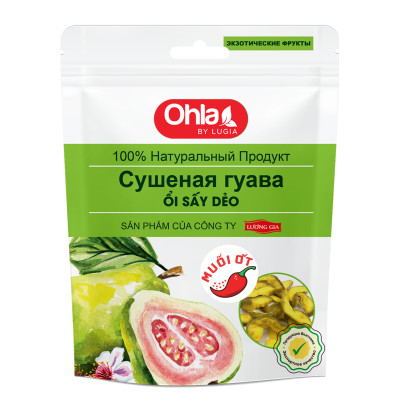 Ổi sấy dẻo muối ớt Ohla túi 500g