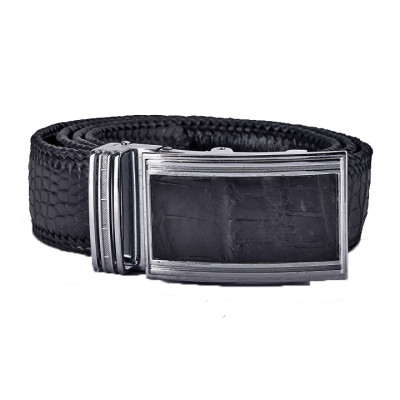 Dây nịt nam da cá sấu màu đen HJ94252-4276-4288-4709-4715-4721 