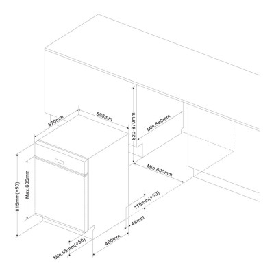 Máy rửa bát Eurosun SMS56EU05E - HÀNG CHÍNH HÃNG