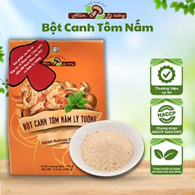 Bột Canh Tôm Nấm Lý Tưởng 150g, Gia Vị Tôm Nấm, Chiết Suất Từ Tôm Và Nấm Tự Nhiên Phù Hợp Các Món Ăn