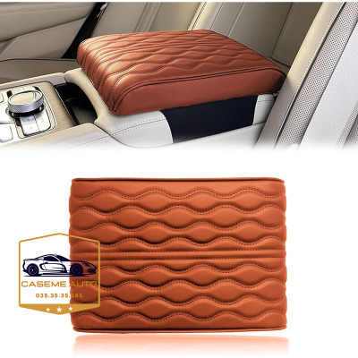 Đệm Tỳ Tay Ô Tô Cao Su Non Nguyên Khối Bọc Da Nappa – Êm Ái, Chống Mỏi, Thư Giãn Khi Lái Xe - Hàng Chính Hãng