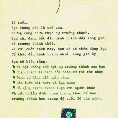 20 Tuổi Trở Thành Người Biết Nói Giỏi Làm _AL